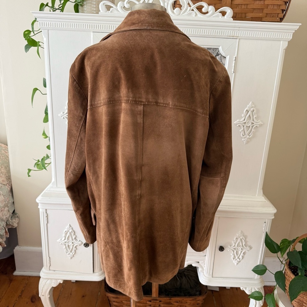 Vintage Brown Suede Shirt Jacket - Picture 9 of 15